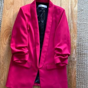 Zara hot pink blazer